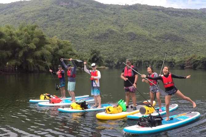 1.5 - 2 hour afternoon SUP class for all ages and levels - Learning SUP on the River Kwai at 3 pm