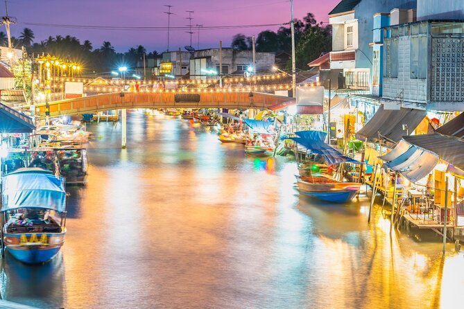 Amphawa Floating Market & Maeklong Railway Train Market Tour - Timing, transport, and group size