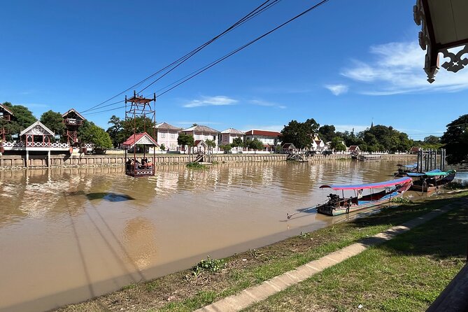 Ayutthaya’s Hidden Gems: Small Group Tour with Car & Local Guide - Wat Niwet Thammaprawat and the river cable car