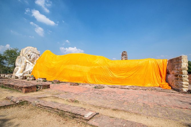 Ayutthaya Tour from Bangkok with Grand Pearl River Cruise - Wat Lokayasutharam and the reclining Buddha