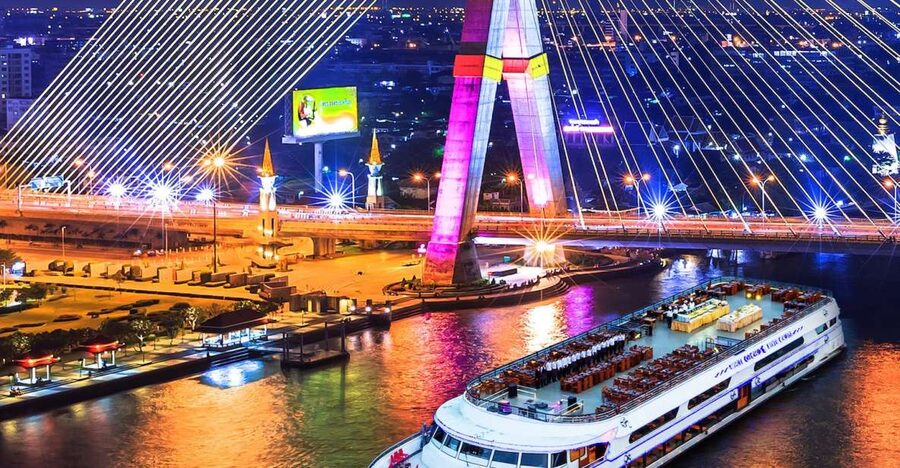 Bangkok: 2-Hour Dinner & Shows on White Orchid River Cruise - Key points at a glance
