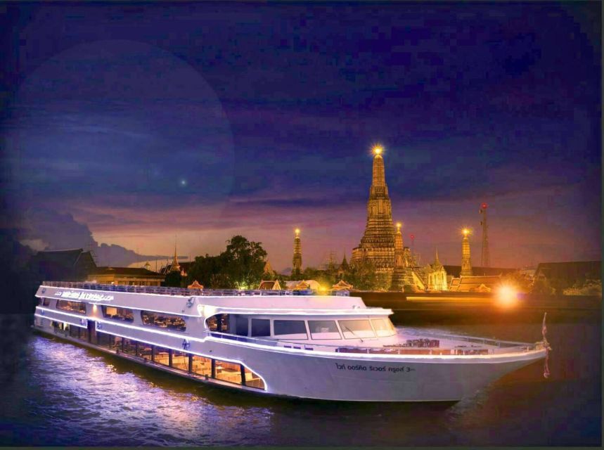 Bangkok: 2-Hour Dinner & Shows on White Orchid River Cruise - Live music, cabaret, and the upper-deck party
