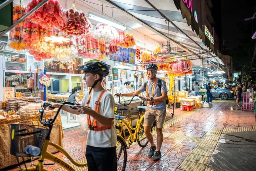 Bangkok by Night Cycling Tour with Street-food Meal - Meeting at River City and setting out