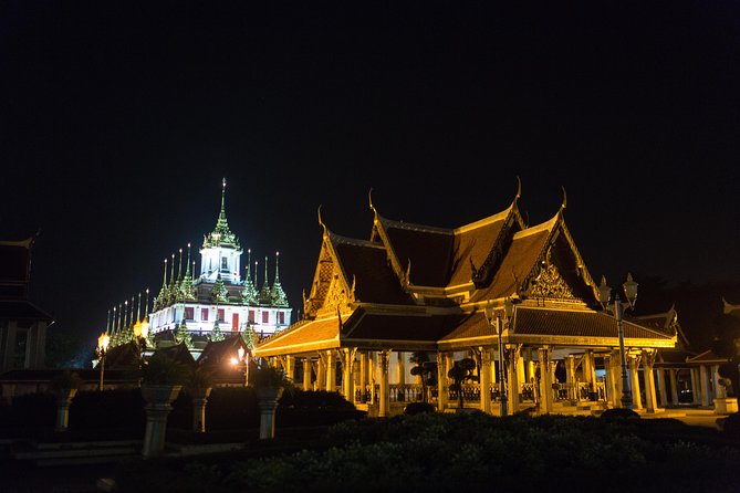 Bangkok by Night: Temples, Markets and Food Tuk-Tuk Tour - Rattanakosin, the Grand Palace, and the Giant Swing