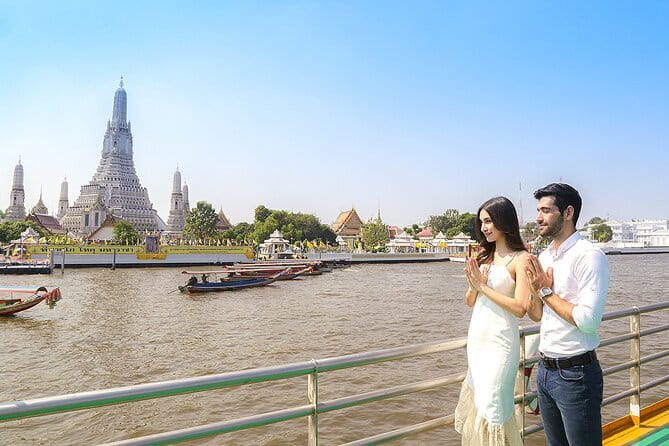 Bangkok Classic 3-Temples With Buffet Lunch Day Tour - The boat transfer shows Bangkok from the Chao Phraya