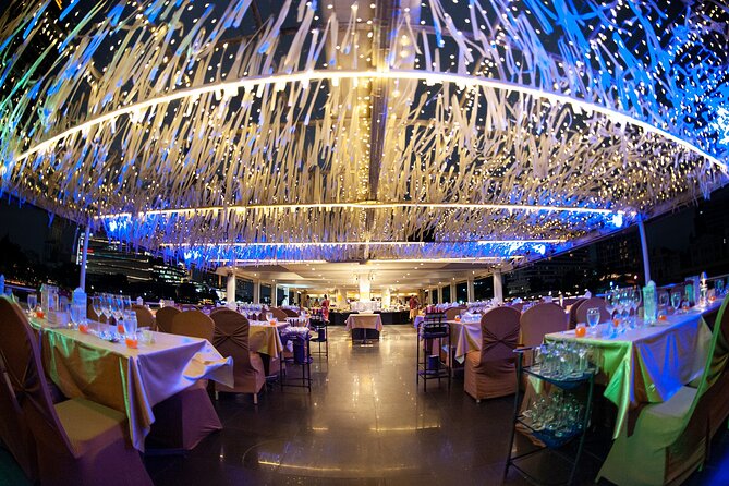 Bangkok Dinner Cruise on the Chao Phraya River - The Grand Palace after sunset