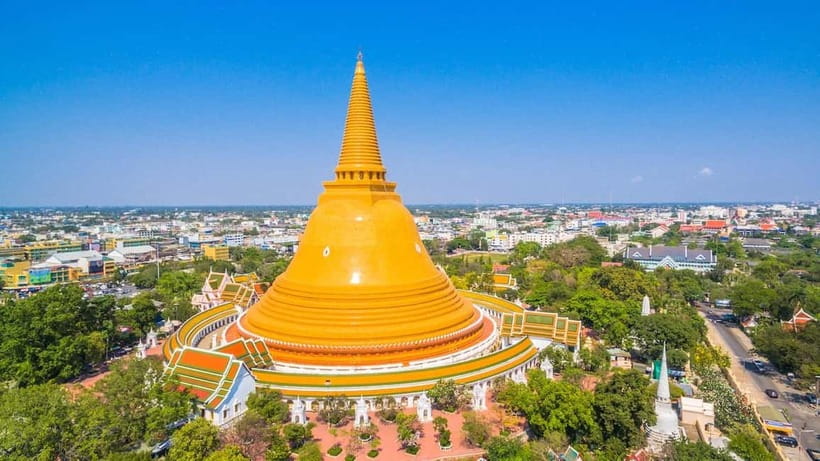 Bangkok: Floating Market, Phra Pathom Pagoda & Cafes Tour - What the $77 price really covers