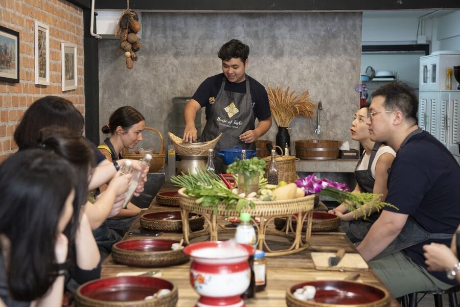 Bangkok: Hands-on Thai Cooking Class and Market Tour - Mango sticky rice makes a proper finish