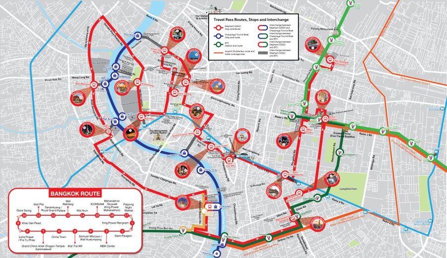 Bangkok: Hop-On Hop-Off Bus with 24, 48 or 72-Hour Validity - Golden Buddha, Chinatown, and Wat Trai Mit