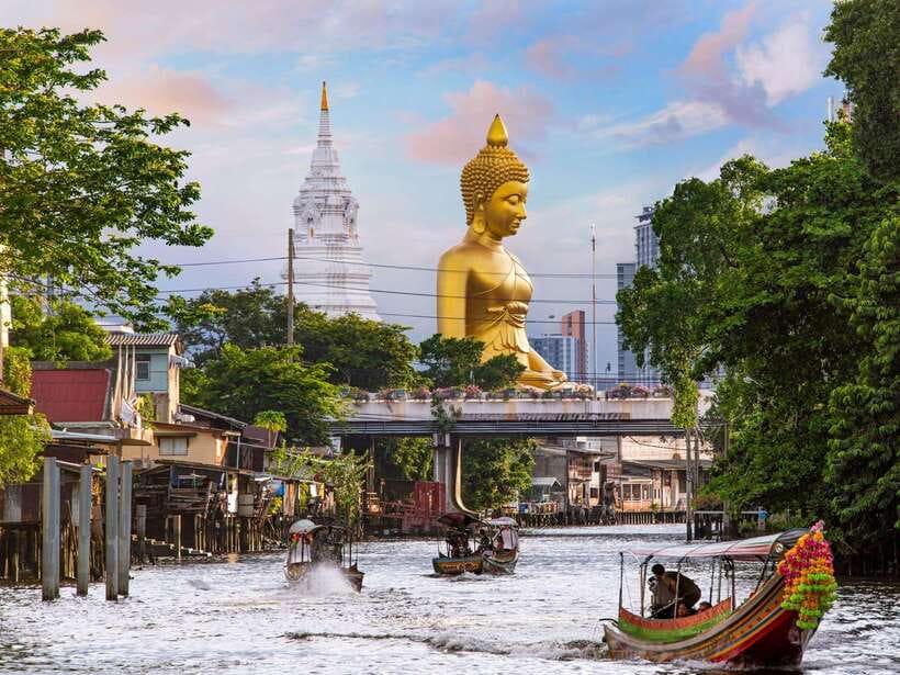 Bangkok: Longtail Boat Canal Tour to Wat Arun - Wat Paknam’s emerald pagoda and Giant Golden Buddha