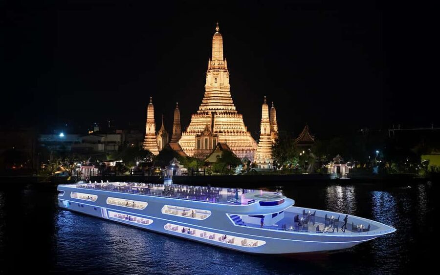 Bangkok: Luxury White Sunset or Dinner Cruise with Beer - Two ways to see Bangkok from the river