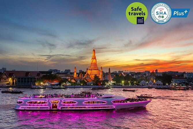 Bangkok Manohra Cruise Sunset Dining on Chao Phraya River - Comparing the Standard and Premium Thai menus