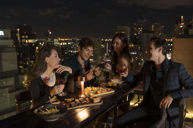 Bangkok: Mojjo Rooftop Lounge & Bar Food & Beverage Package - A Latin-inspired setting with live music