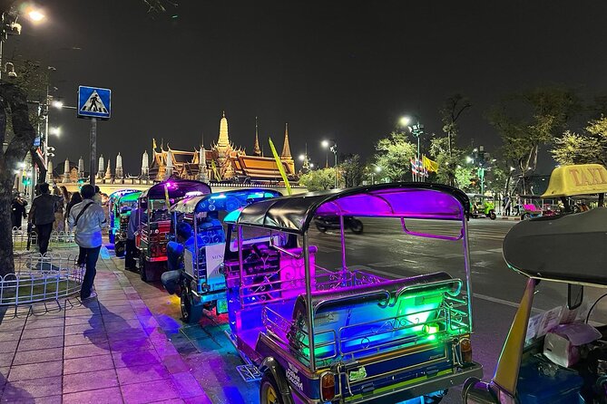 Bangkok Night Tour: Food, Temple & Tuk Tuk - Bangkok by tuk-tuk after sunset