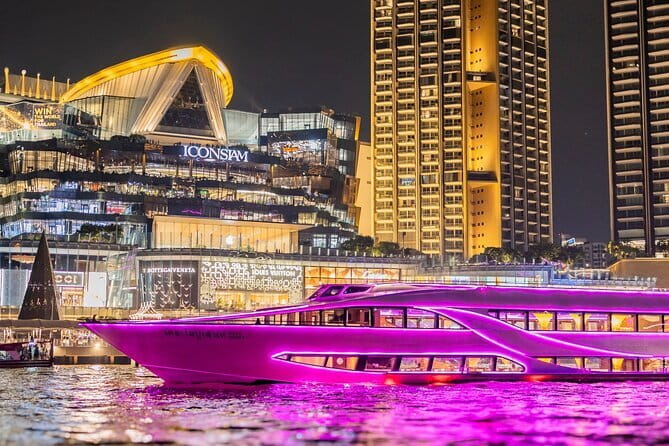 Bangkok Opulence Chao Phraya River Dinner Cruise from ICONSIAM - Setting out from ICONSIAM after dark