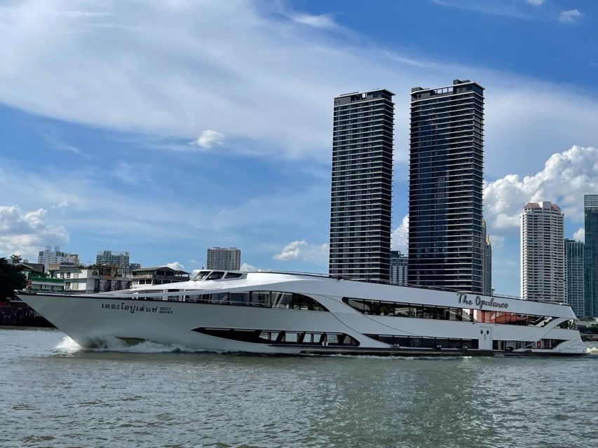Bangkok: Opulence Luxury Chao Phraya Dinner Cruise - Welcome dance and departure from Icon Siam