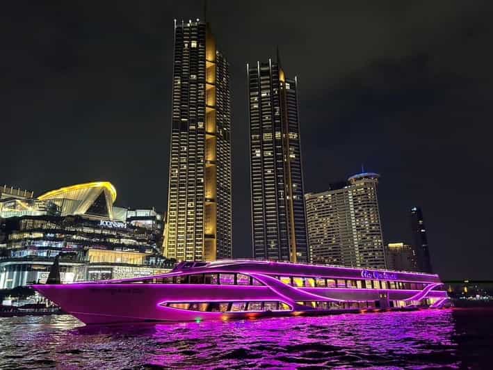 Bangkok: Opulence Luxury River Dinner Cruise - The Grand Palace, Wat Pho, and Rama VIII Bridge