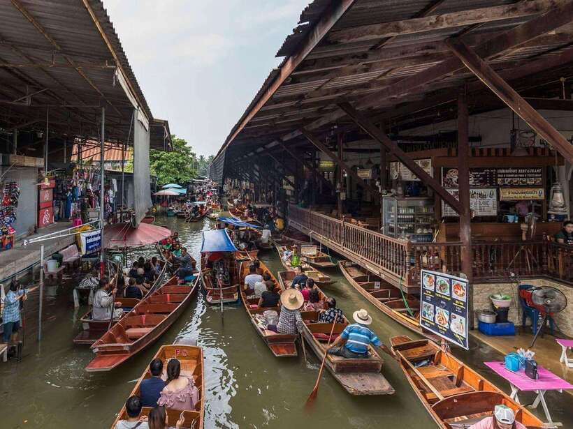 Bangkok: Railway and Floating Market Tour with Dragon Temple - Wat Sam Phran and the pink Dragon Temple