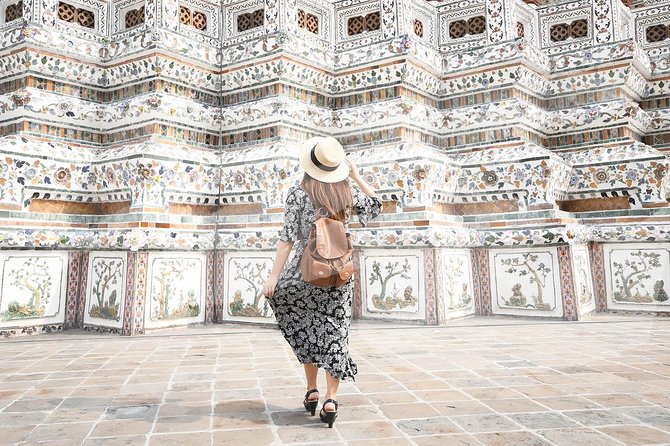 Bangkok Royal Road - Top 3 Major Monuments (Grand Palace, Wat Pho, Wat arun) - Wat Arun and its porcelain-covered central tower