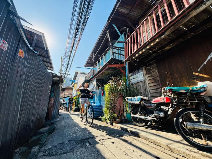 Bangkok: Temples, Canals & Local Life Bike Tour - From Candbike to Talat Phlu