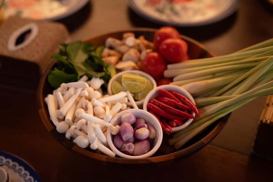 Bangkok: Thai Cooking Class With 4 Dishes & Thai Drink - Mango sticky rice ends the meal on a sweet note