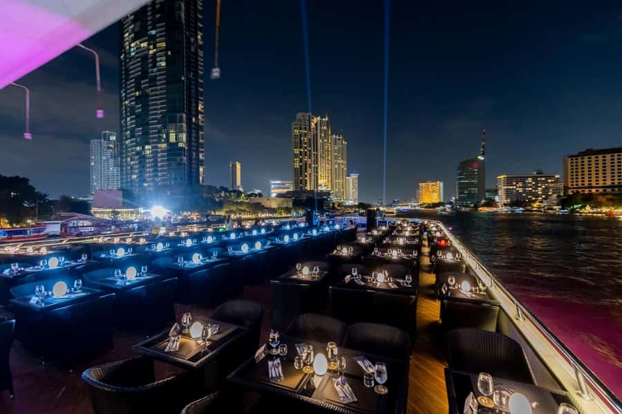 Bangkok: The Opulence Buffet Dinner Cruise with Live Band - Rama VIII Bridge and the northern stretch