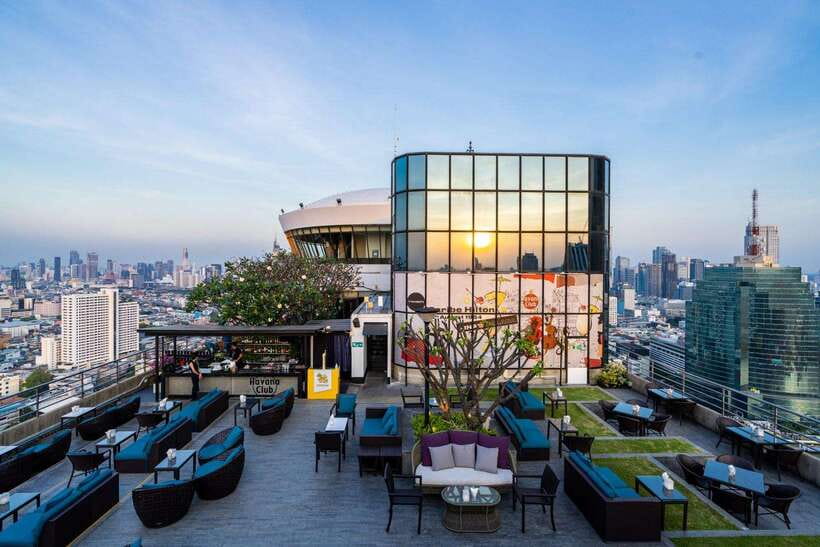 Bangkok: ThreeSixty Rooftop Bar at Millennium Hilton - Bangkok from the Millennium Hilton’s top floor