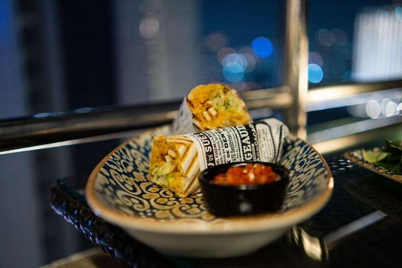 Bangkok: ThreeSixty Rooftop Bar at Millennium Hilton - Food packages can be more than bar snacks