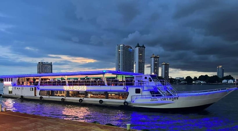 Bangkok: White Orchid Chao Phraya Cruise, Thai Buffet & Beer - The 19:00 cabaret show