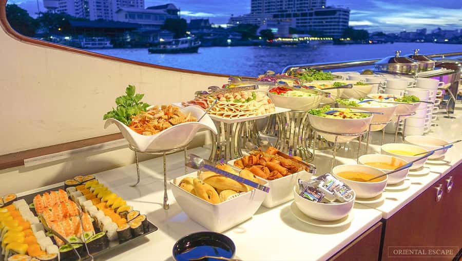 Bangkok: Wonderful Pearl Dinner Cruise and Live Performance - What each river stop means from the boat