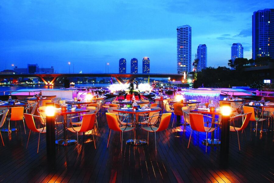 Bangkok: Wonderful Pearl Dinner Cruise at River City Pier - Bangkok’s Chao Phraya after dark