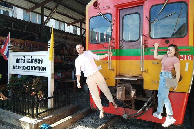 Floating & Railway Markets (Optional Mangrove Visit) Private Tour - Riding into Mae Klong Railway Market