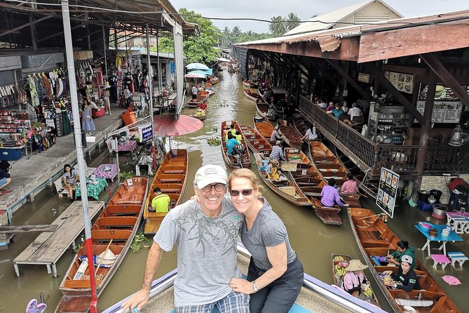 From Bangkok : Kanchanaburi Tour with Floating market Visit - Taking the canal route to Damnoen Saduak