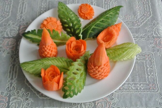 Full Day Professional Thai Fruit and Vegetable Carving Class - Thai lunch, snacks, and drinks during the lesson