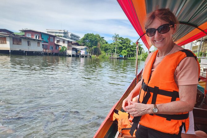 Half-Day Private Tour of the Bangkok Canals - Boarding the longtail boat on the Chao Phraya