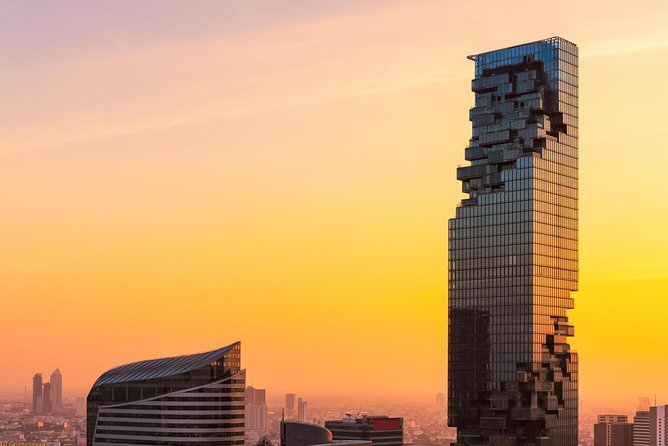Mahanakhon Building Skywalk - Free Upgrade to Rooftop - A Drink With the View