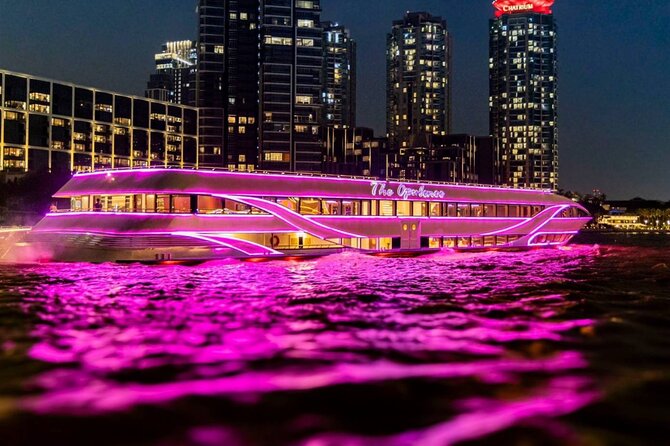 Opulence Buffet Dinner Cruise & Cultural Show - Rama VIII Bridge and the changing river view