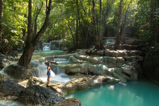 Private Kanchanaburi Erawan Waterfall&Thai-Burma Death Railway Tour from Bangkok - Local lunch beside the River Kwai