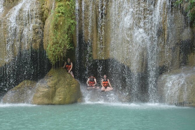 Private Tour : Erawan Waterfall and Bridge over the River Kwai - Walking the Erawan Waterfall trail