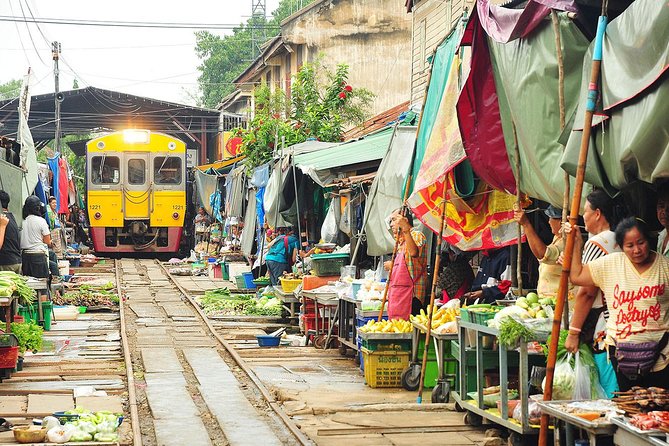 Unique Bangkok Markets: Train Market & Floating Market Adventure - Damnoen Saduak by longtail boat