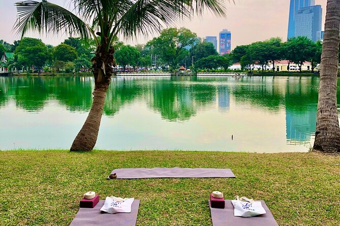 Yoga in the Park Thailand - Starting near the Chai Phatthana Water Aerator Memorial